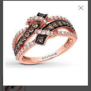 Levian Chocolate and White Diamond Ring.